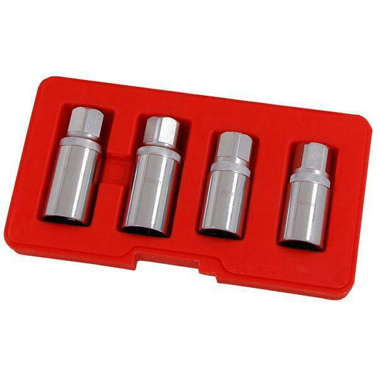 4 Piece Stud Extractor 1/2" Drive 6 mm 8 mm 10 mm 12 mm