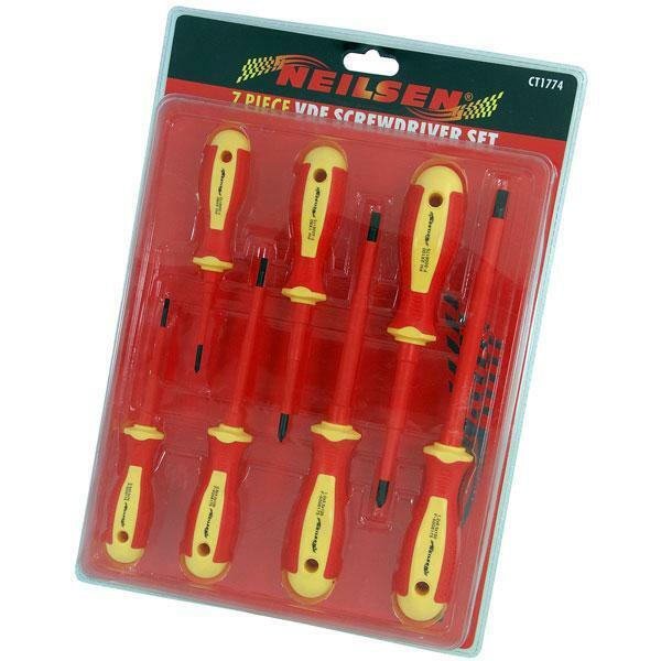 Screwdriver Set - 7 piece Precision VDE Flat Pozi 1000V