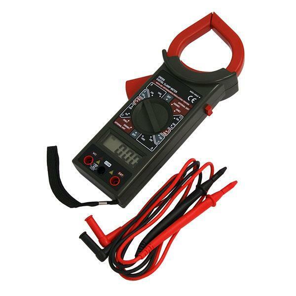 Digital Clamp Meter AC & DC, Resistance & Tester Indicator, Inc Battery