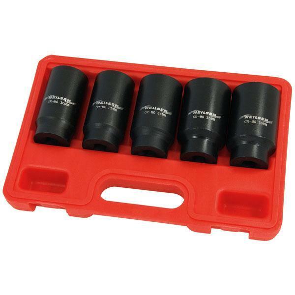 Socket Set - 5 piece 1/2 inch drive For Hub Nuts