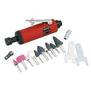 Air Die Grinder Kit Air Powered 15pc Straight With Case