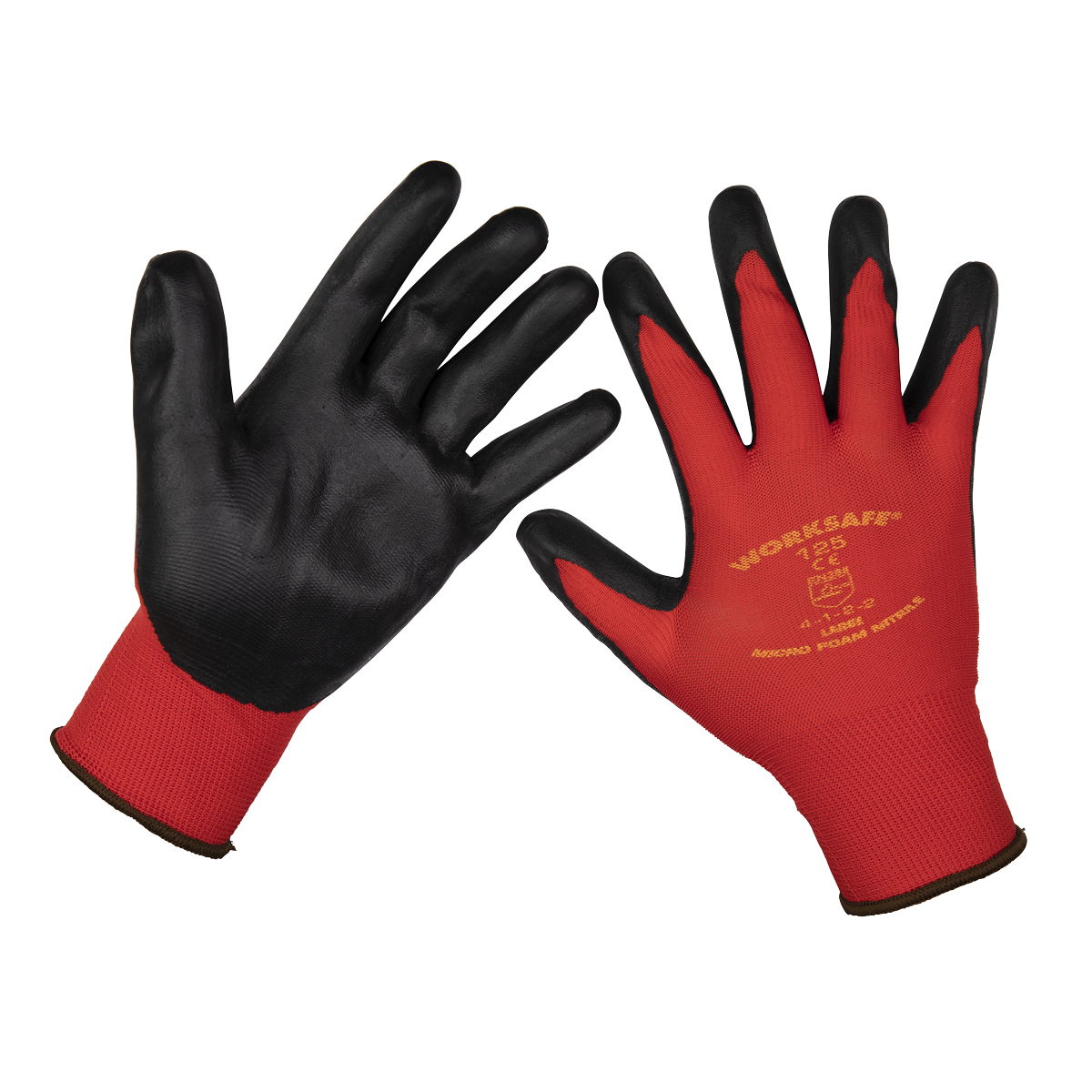 Nitrile Foam Gloves (Large) - Pack of 120 Pairs