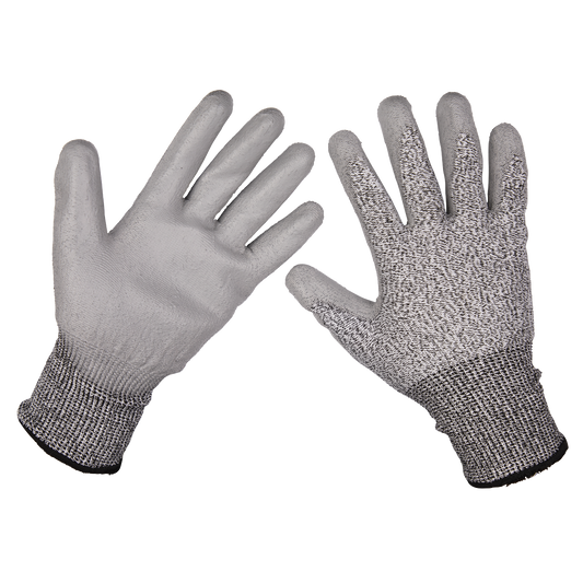 Anti-Cut PU Gloves (Cut Level C - Large) - Pair