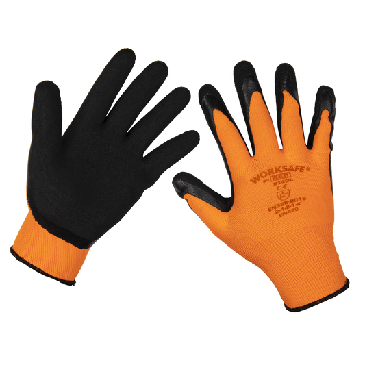 Foam Latex Grippa Gloves (Large) - Pack of 12 Pairs