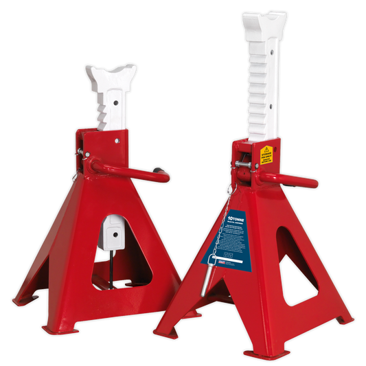 Auto Rise Ratchet Axle Stands (Pair) 10 Tonne Capacity per Stand