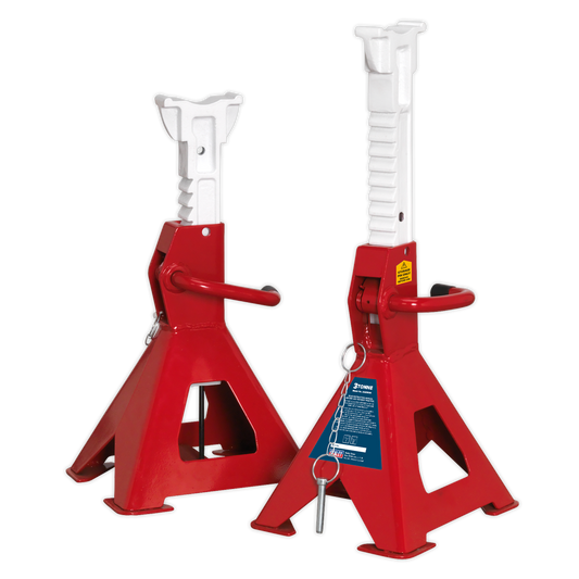 Auto Rise Ratchet Axle Stands (Pair) 3tonne Capacity per Stand