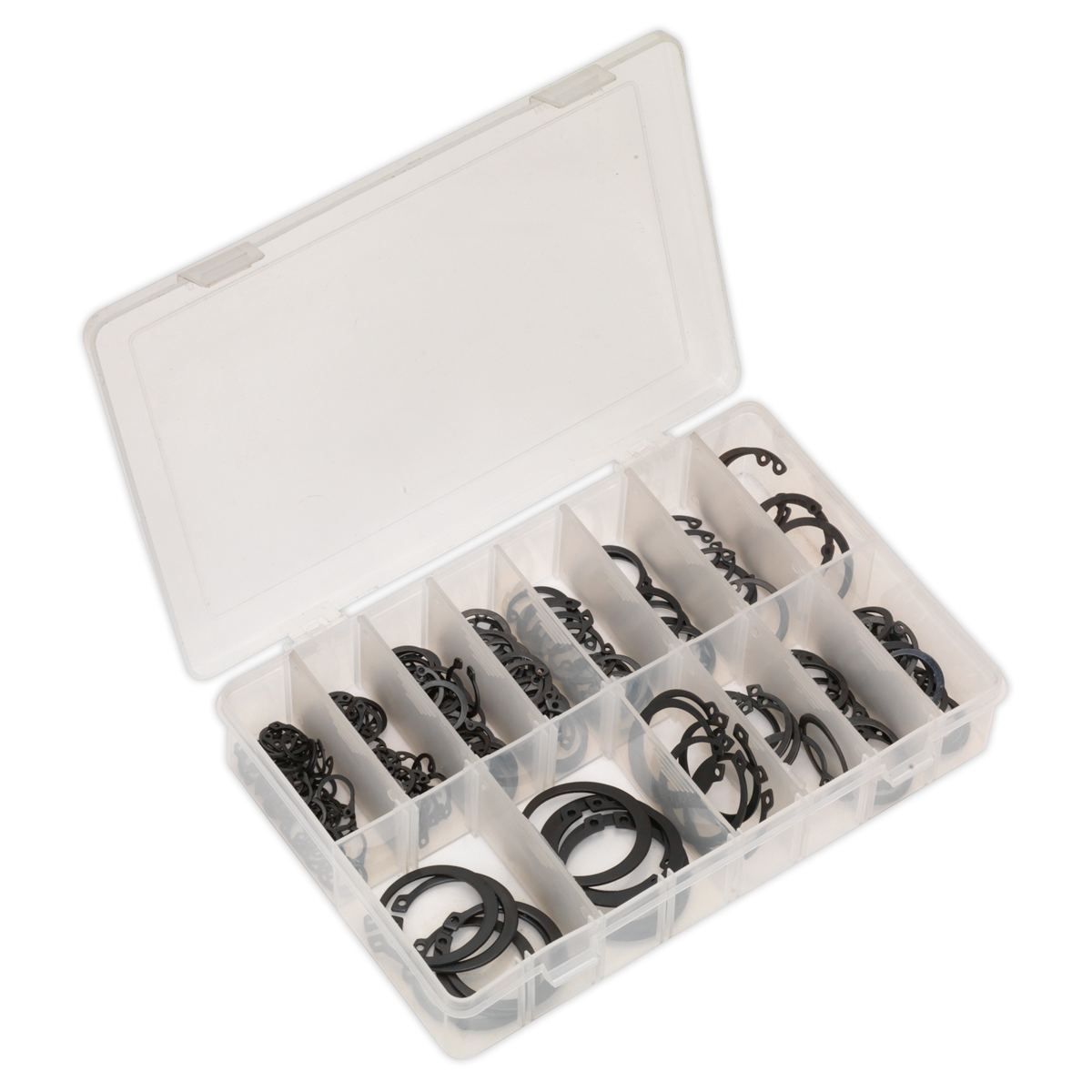 200pc Internal/External Circlip Assortment - Metric