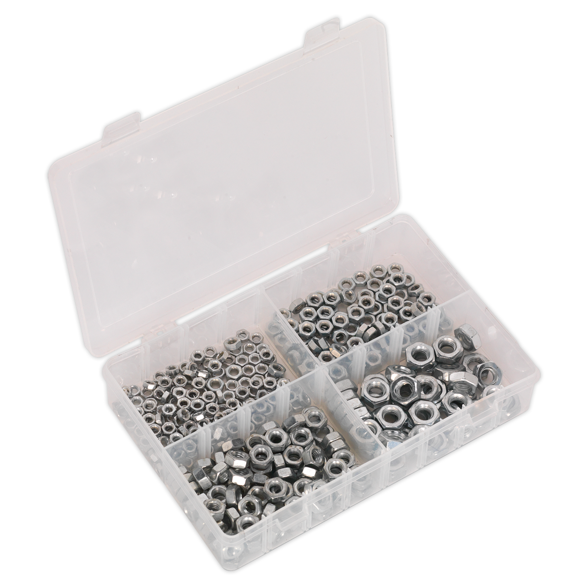 370pc Steel Nut Assortment DIN 934 - M5-M10