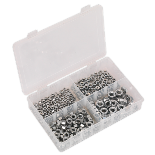 370pc Steel Nut Assortment DIN 934 - M5-M10