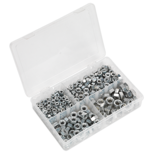 320pc 1/4"-1/2"UNF Steel Nut Assortment