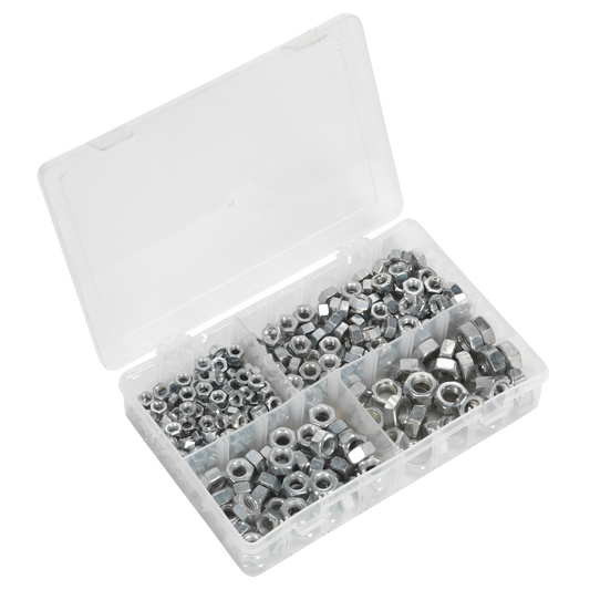 320pc 1/4"-1/2"UNC Steel Nut Assortment