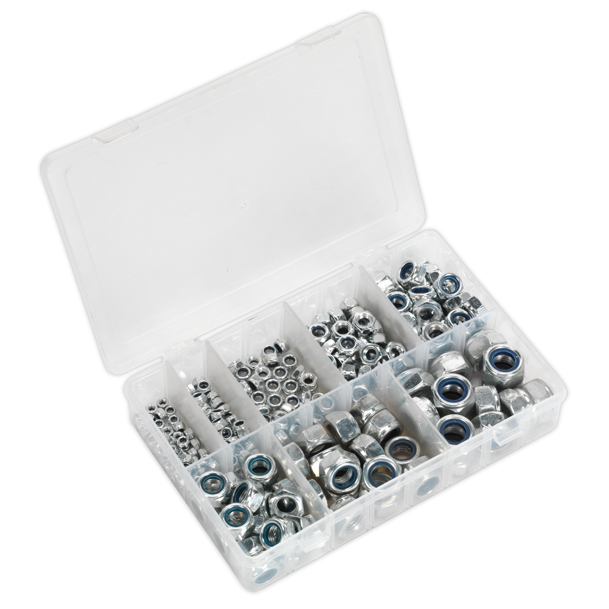 255pc Nylon Locknut Assortment DIN 985 - M4-M16