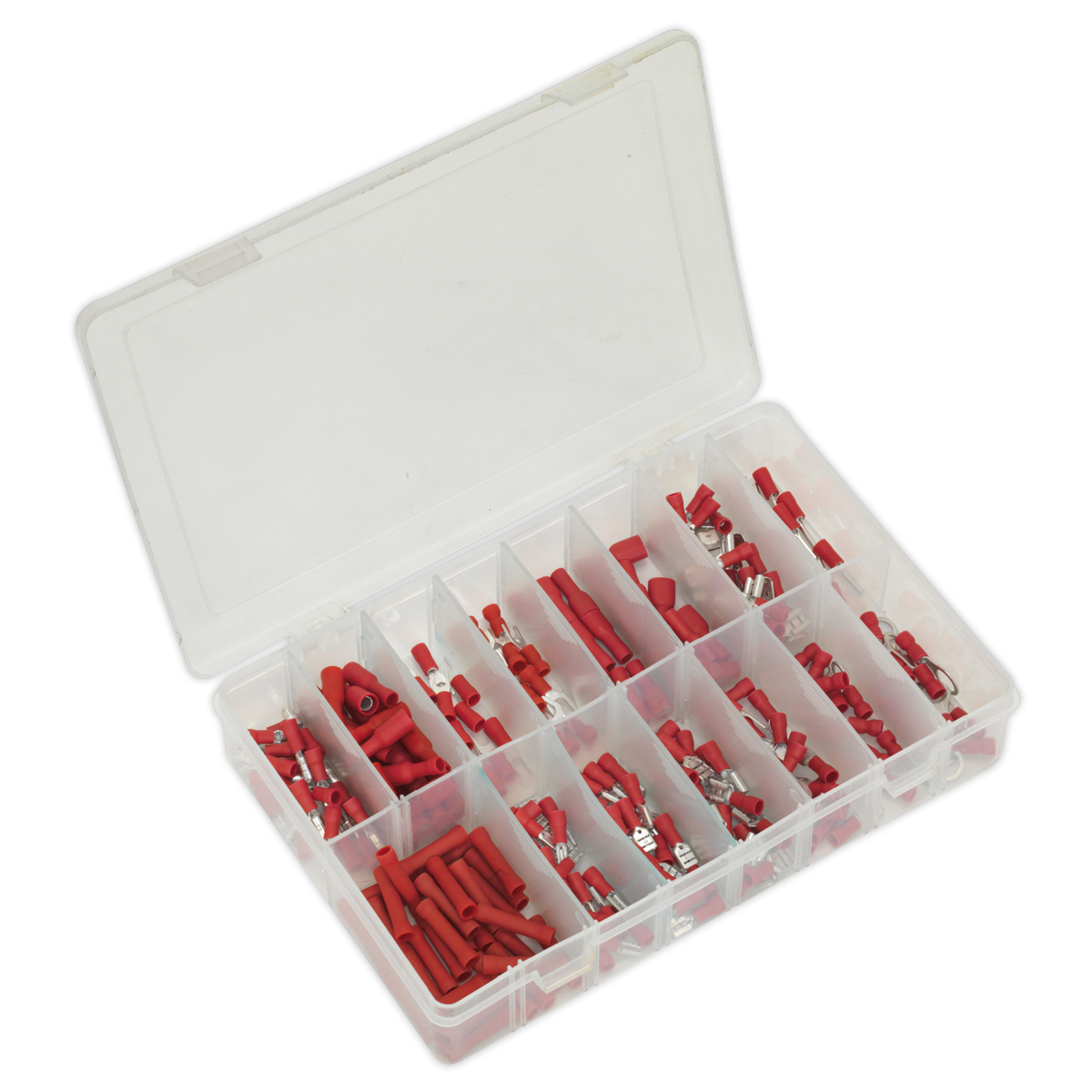 260pc Red Crimp Terminal Assortment