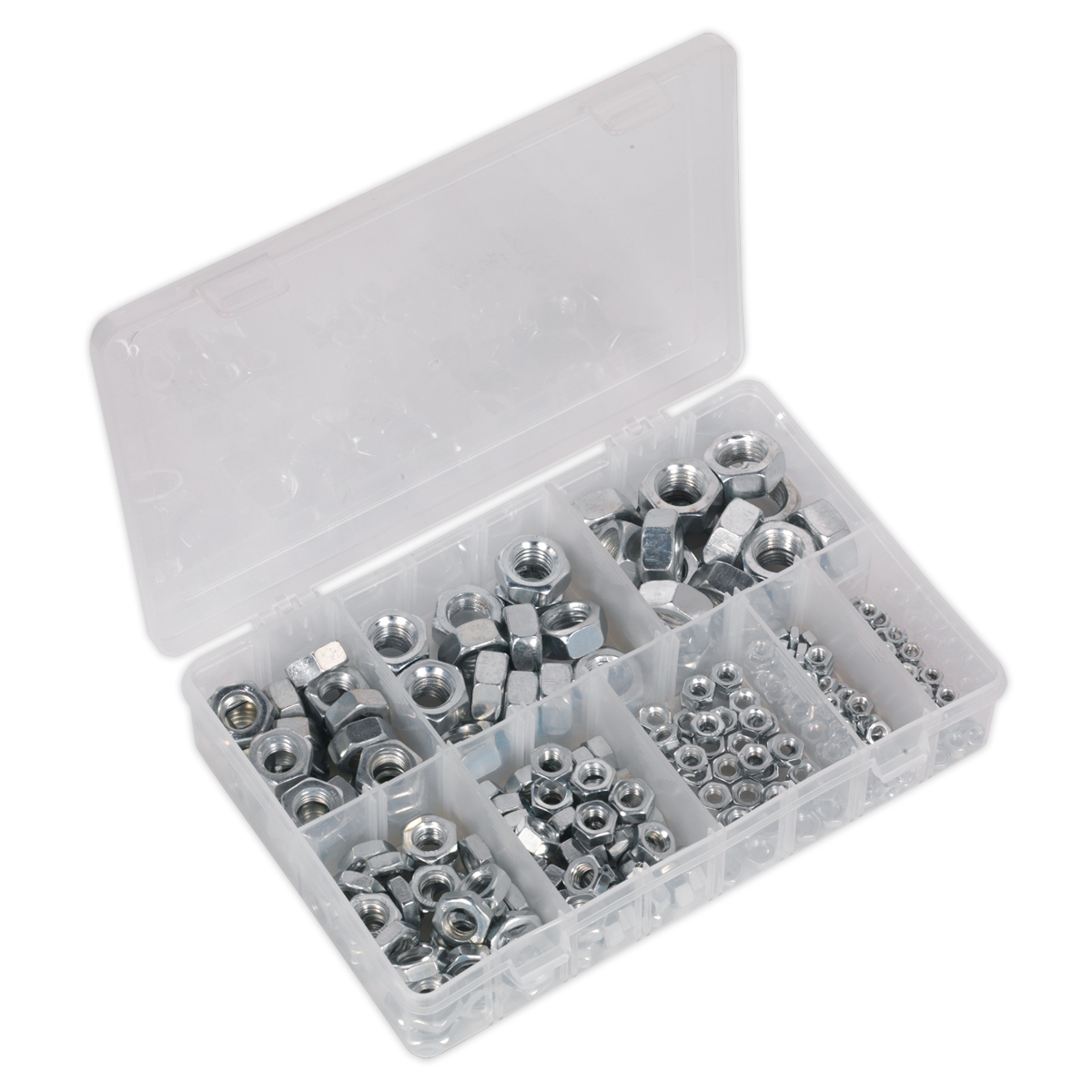 255pc Steel Nut Assortment DIN 934 - M4-M16