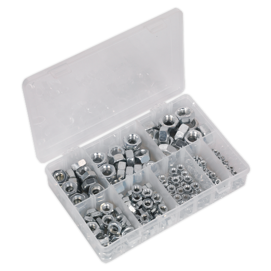 255pc Steel Nut Assortment DIN 934 - M4-M16