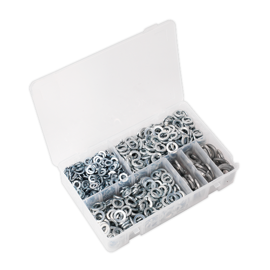 1010pc Spring Washer Assortment DIN 127B - M6-M16