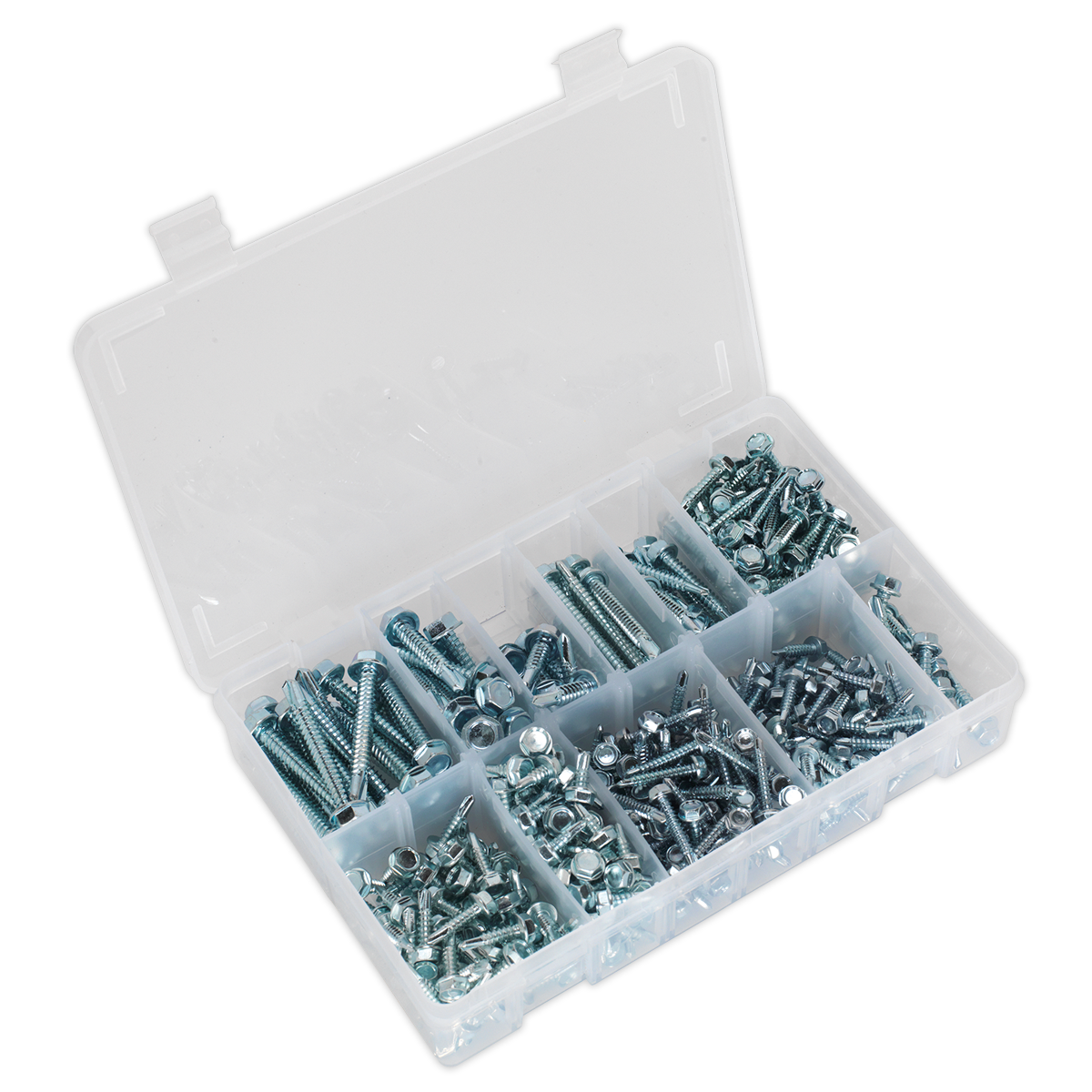 410pc Self-Drilling Hexagon Head Screw Assortment