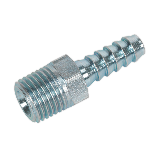 Screwed Tailpiece Male 1/4"BSPT - 1/4" Hose - Pack of 5