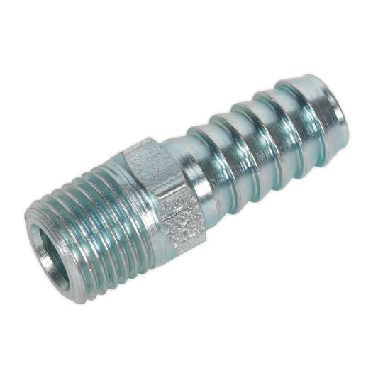 Screwed Tailpiece Male 1/4"BSPT - 3/8" Hose - Pack of 5