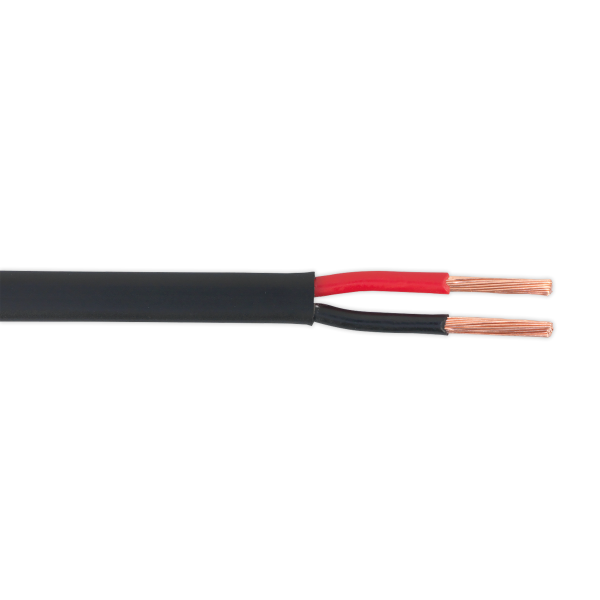 30m 28/0.30mm Thin Wall Flat Twin Automotive Cable - Black