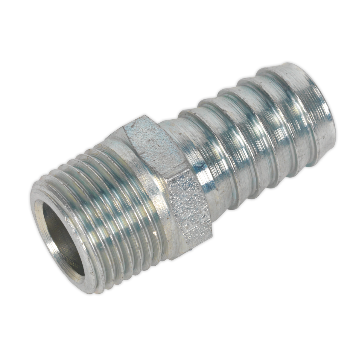 Screwed Tailpiece Male 3/8"BSPT - 1/2" Hose - Pack of 5