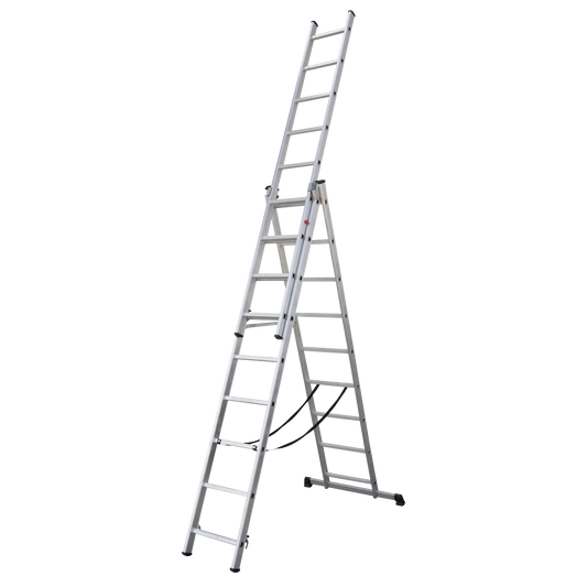 Aluminium Extension Combination Ladder 3x9 EN 131