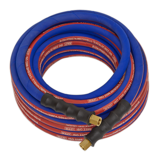 10m x Ø8mm Extra-Heavy-Duty Air Hose with 1/4"BSP Unions