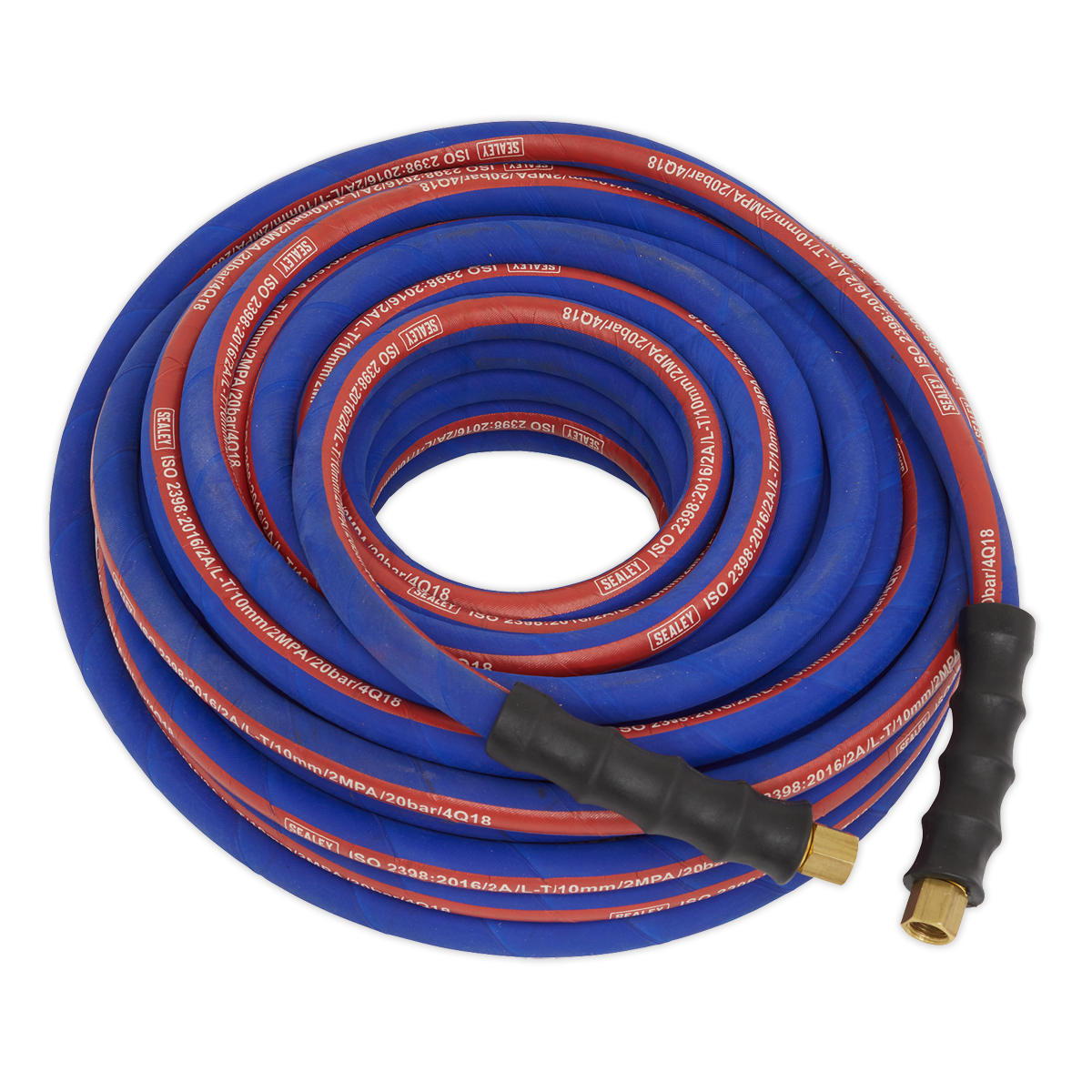 20m x Ø10mm Extra-Heavy-Duty Air Hose with 1/4"BSP Unions