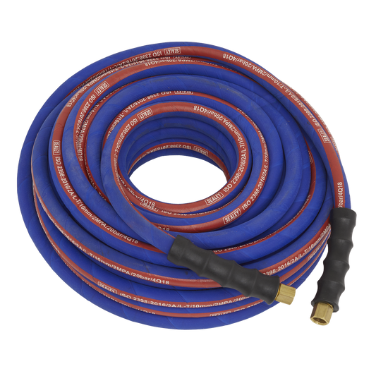 20m x Ø8mm Extra-Heavy-Duty Air Hose with 1/4"BSP Unions