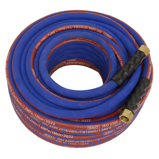 30m x Ø13mm Extra-Heavy-Duty Air Hose with 1/2"BSP Unions