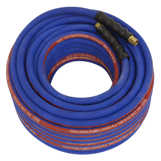 30m x Ø10mm Extra-Heavy-Duty Air Hose with 1/4"BSP Unions