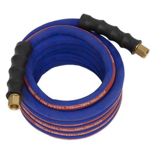 5m x Ø8mm Extra-Heavy-Duty Air Hose with 1/4"BSP Unions