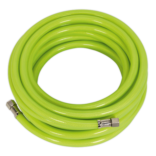 10m x Ø8mm High-Visibility Air Hose with 1/4"BSP Unions