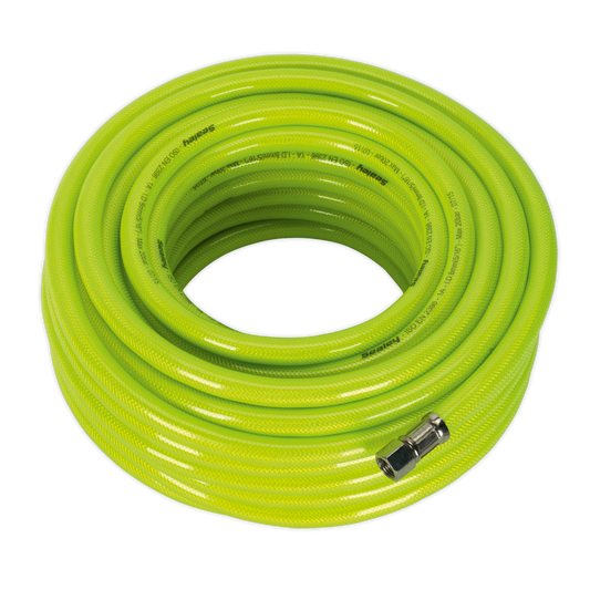 20m x Ø8mm High-Visibility Air Hose with 1/4"BSP Unions