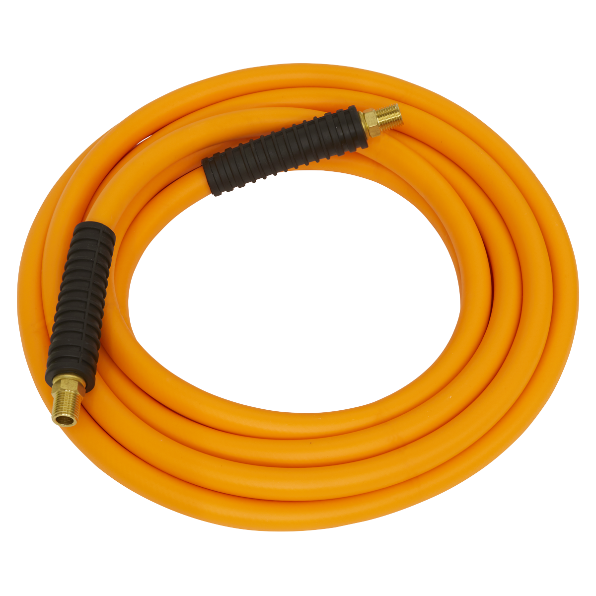 15m x Ø10mm High-Visibility Hybrid Air Hose with 1/4"BSP Unions