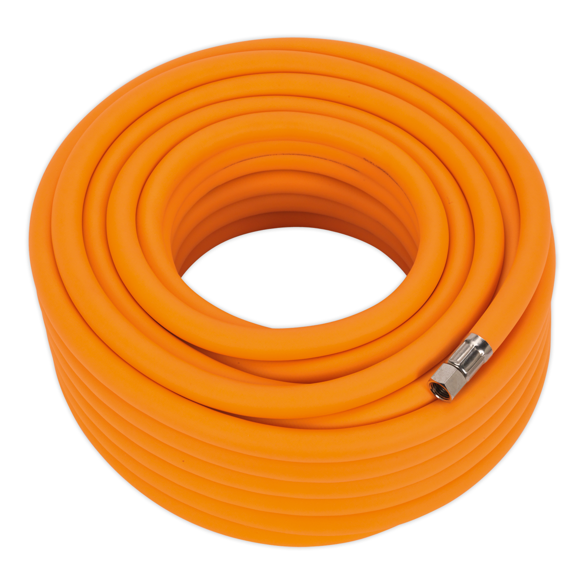 20m x Ø10mm High-Visibility Hybrid Air Hose with 1/4"BSP Unions