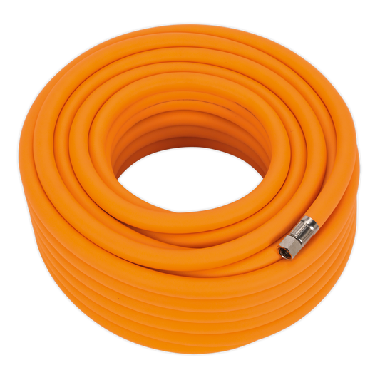 20m x Ø10mm High-Visibility Hybrid Air Hose with 1/4"BSP Unions