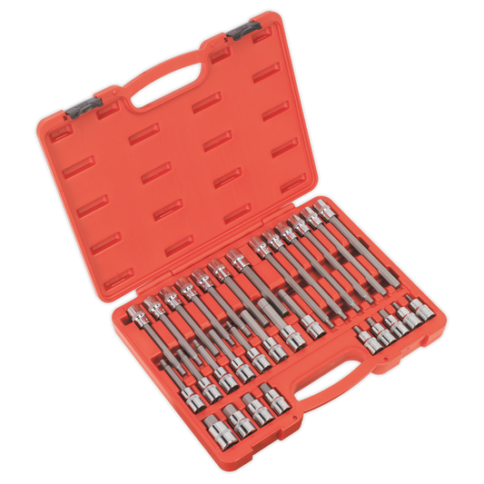 30pc 1/2"Sq Drive Hex Socket Bit Set