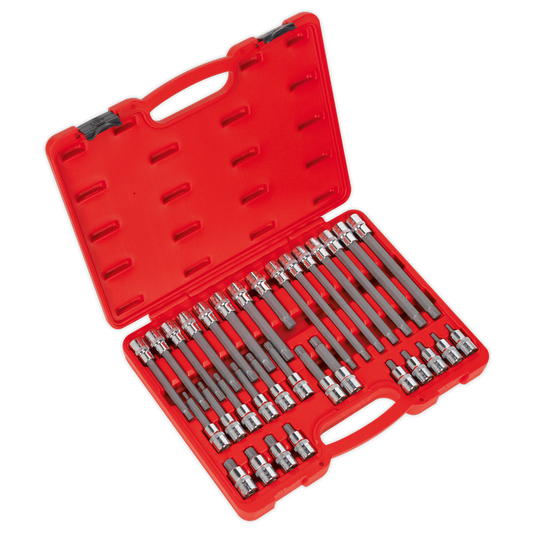 32pc 1/2"Sq Drive Ribe Socket Bit Set