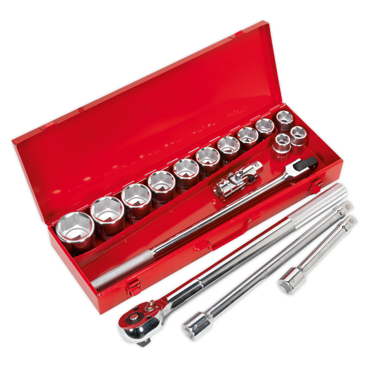 17pc 3/4"Sq Drive Socket Set