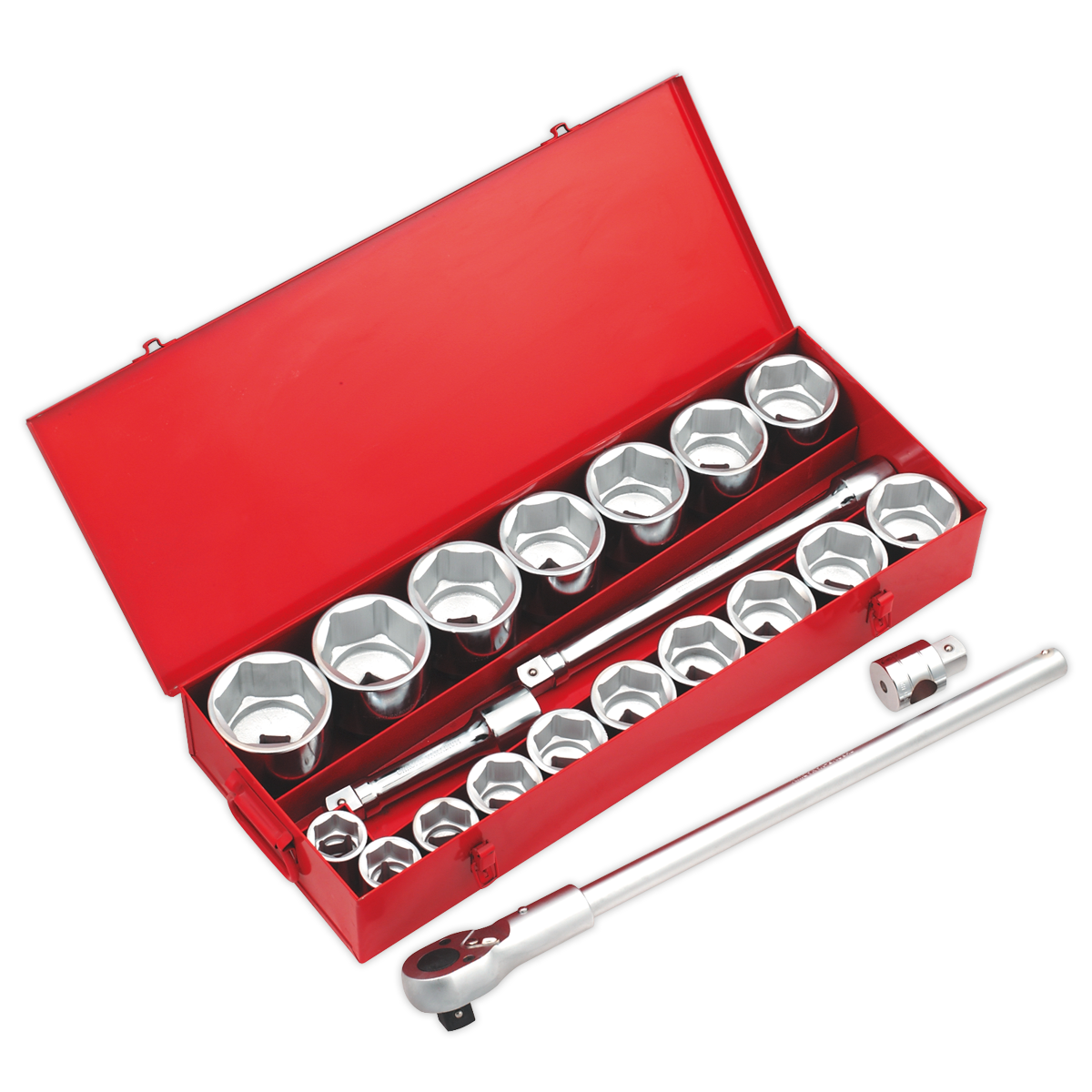 22pc 1"Sq Drive Socket Set