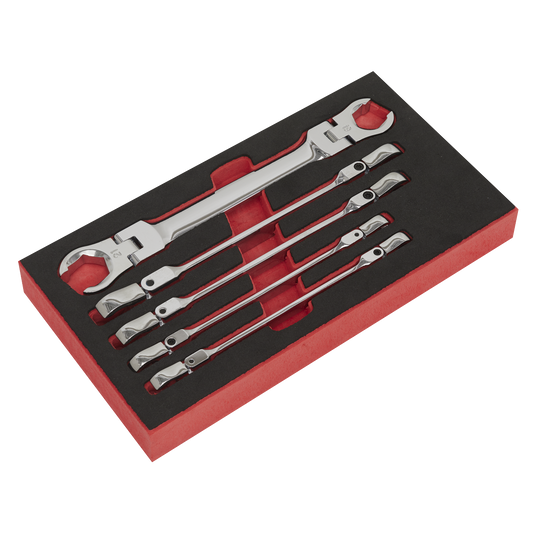5pc Flexi-Head Flare Nut Spanner Set