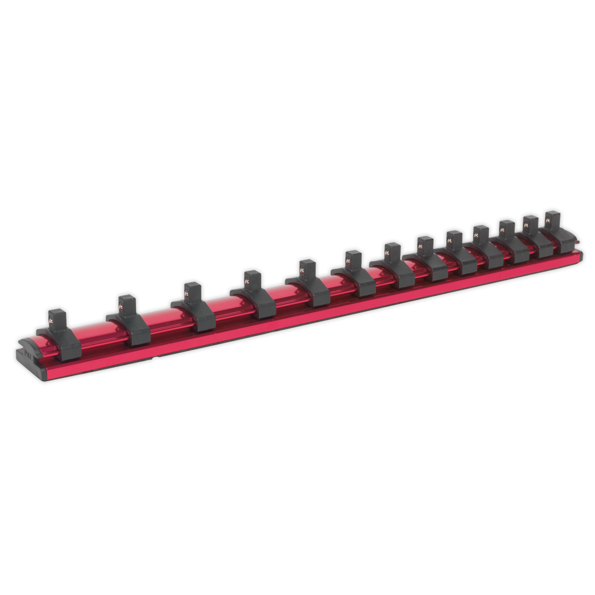 1/4"Sq Drive Magnetic Socket Retaining Rail with 13 Clips