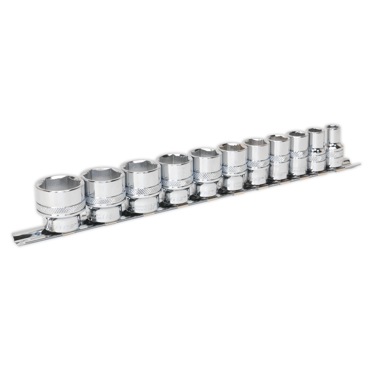 11pc 3/8"Sq Drive Lock-On™ Socket Set - Imperial