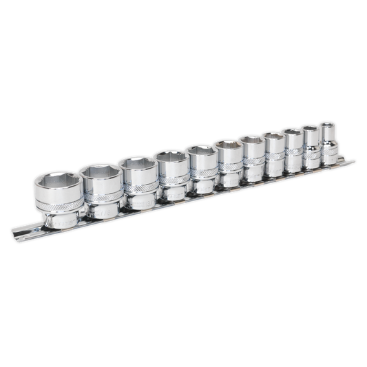 11pc 3/8"Sq Drive Lock-On™ Socket Set - Imperial