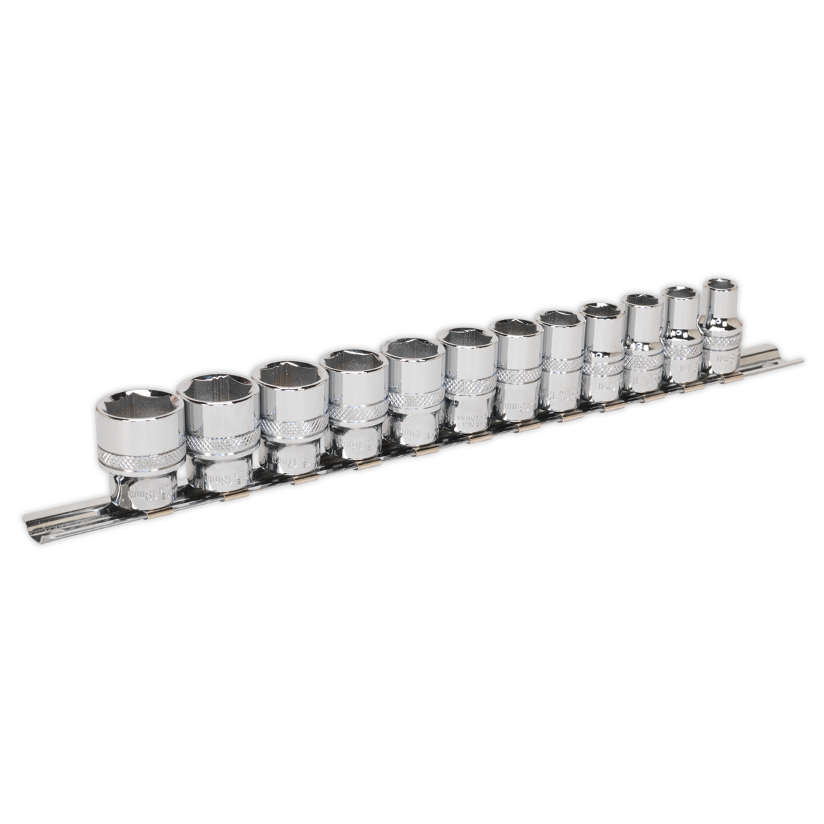 12pc 3/8"Sq Drive Lock-On™ Socket Set