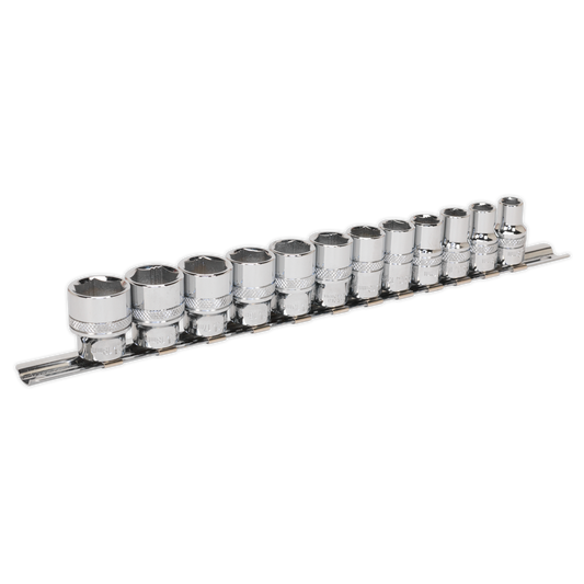 12pc 3/8"Sq Drive Lock-On™ Socket Set