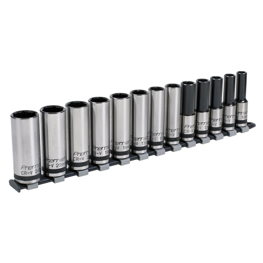 13pc 1/2"Sq Drive Deep Lock-On™ Socket Set - Black Series