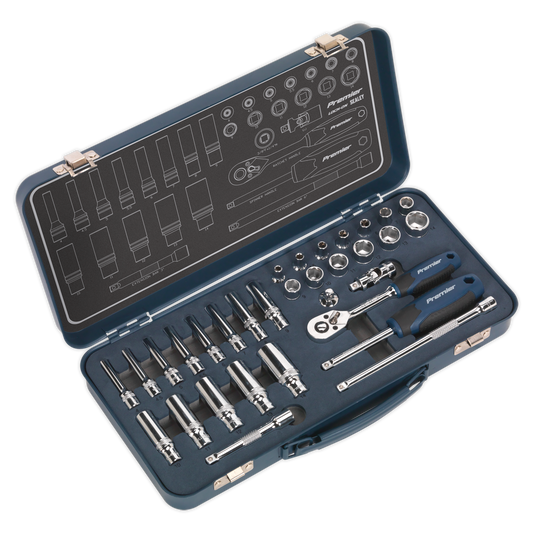 32pc 1/4"Sq Drive Lock-On™ Socket Set