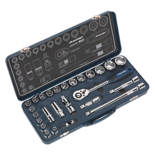 26pc 1/2"Sq Drive Lock-On™ Socket Set